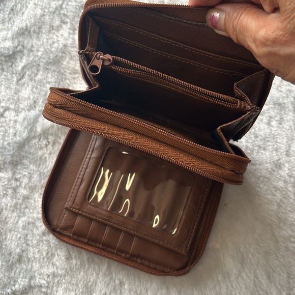 Genuine Leather Brown Men's Wallet. - Picture 7 of 11